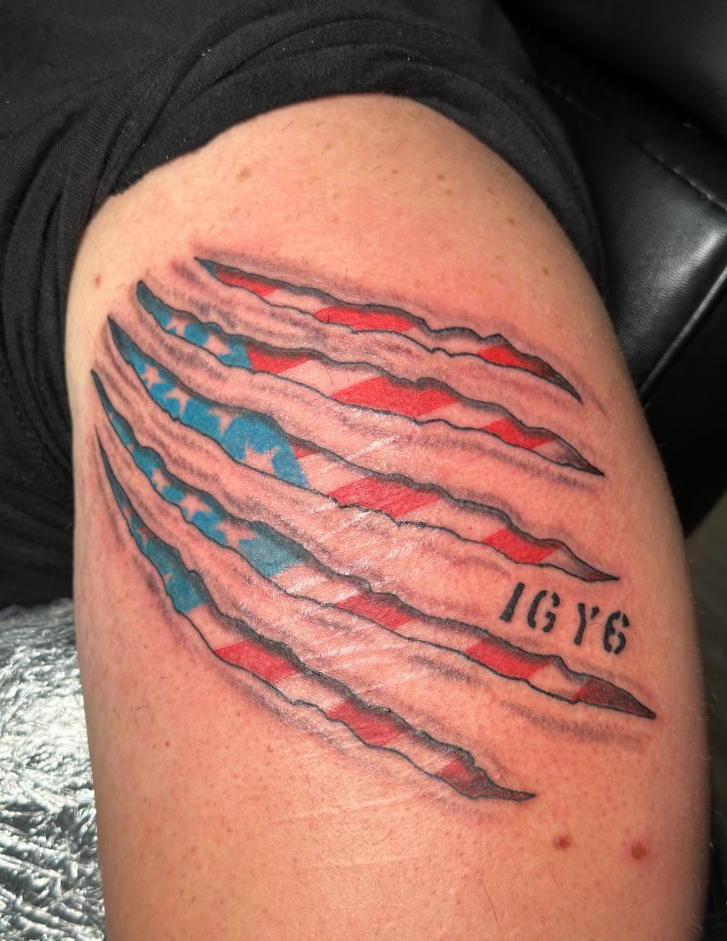 A person has a tattoo on their arm that says ig y6