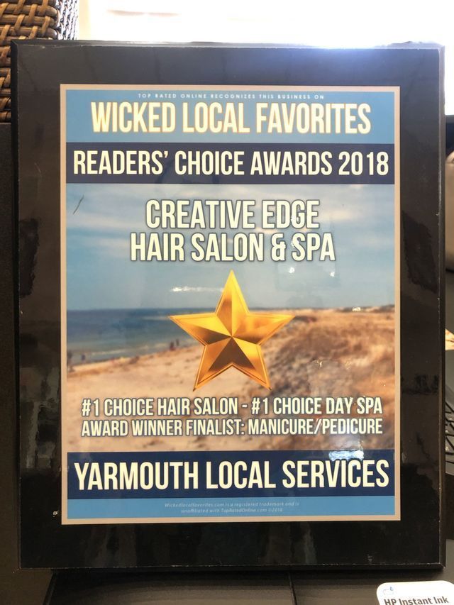 creative edge hair salon & spa brochures