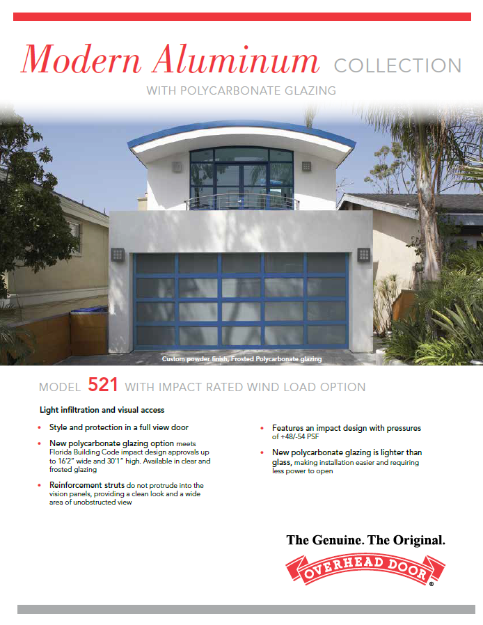 A modern aluminum collection with polycarbonate glazing