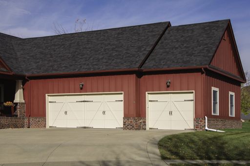 Courtyard garage door
