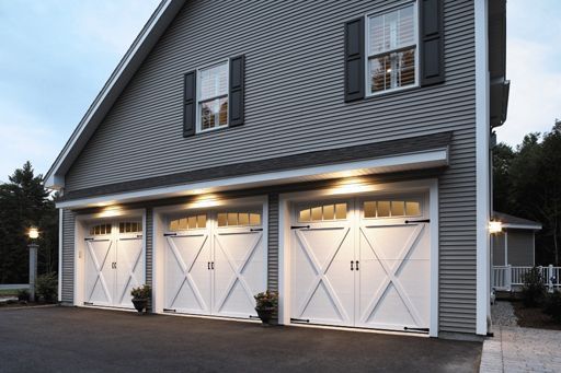 Courtyard garage door