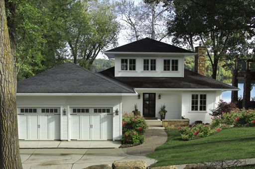 Courtyard garage door