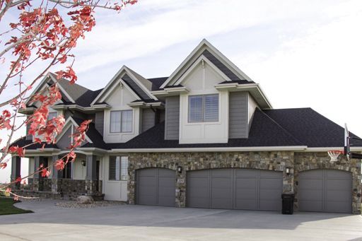 Courtyard garage door