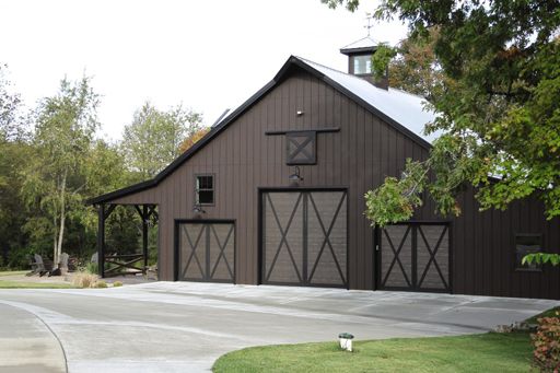 Courtyard garage door