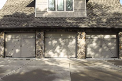 Courtyard garage door