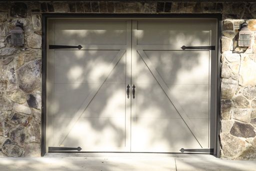 Courtyard garage door
