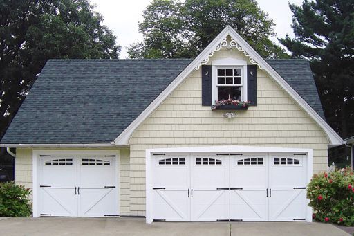 Courtyard garage door