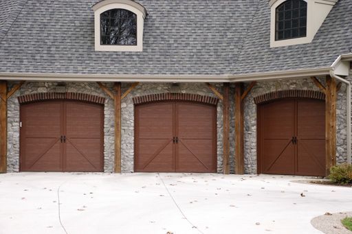Courtyard garage door