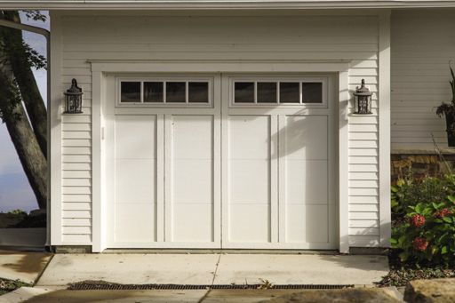 Courtyard garage door