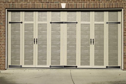 Courtyard garage door