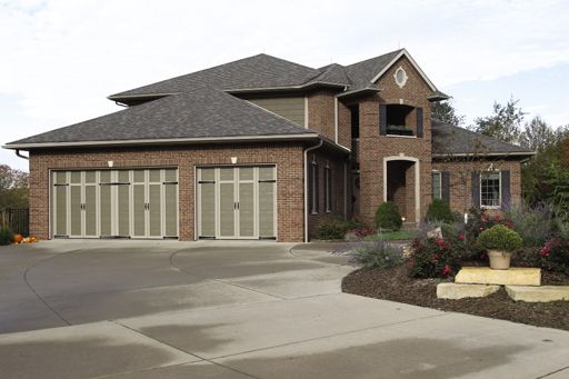 Courtyard garage door