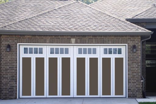 Courtyard garage door