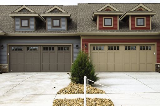 Courtyard garage door