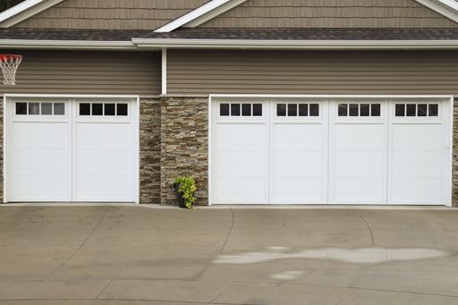 Courtyard garage door