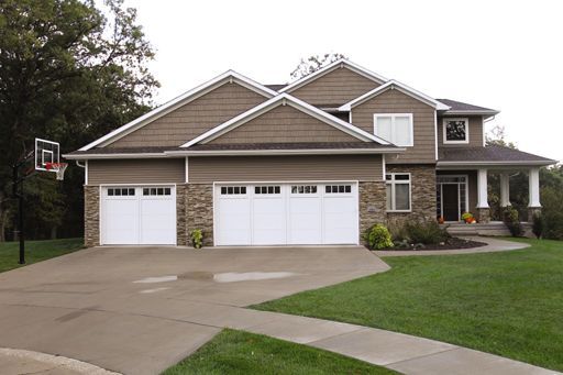 Courtyard garage door