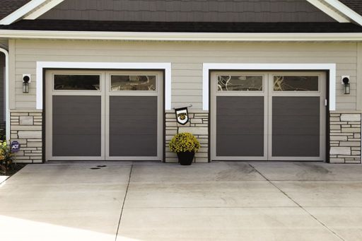 Courtyard garage door