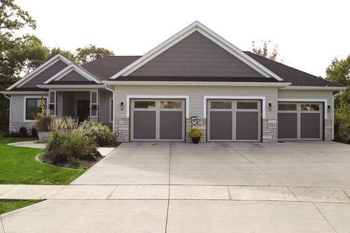 Courtyard garage door