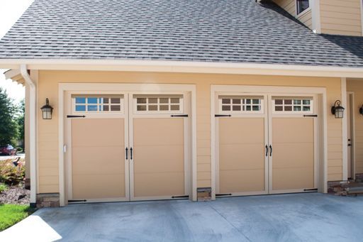 Courtyard garage door