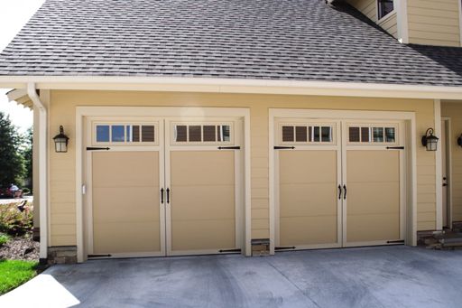 Courtyard garage door