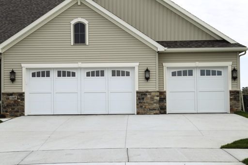 Courtyard garage door
