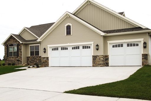 Courtyard garage door