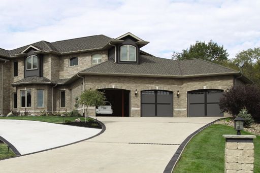 Courtyard garage door