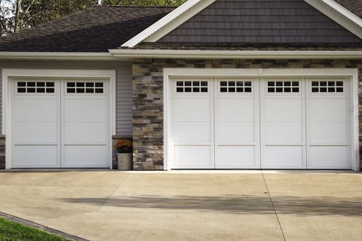 Courtyard garage door