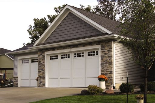 Courtyard garage door