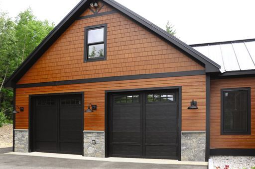 Courtyard garage door