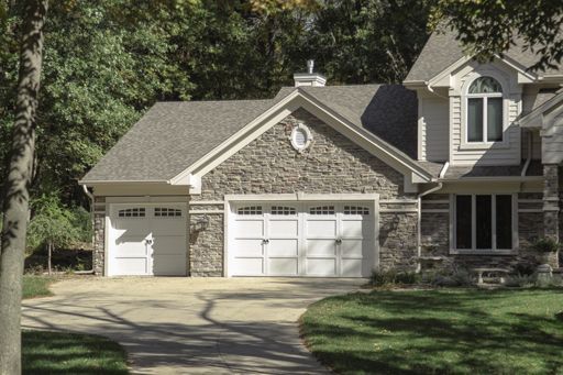 Courtyard garage door