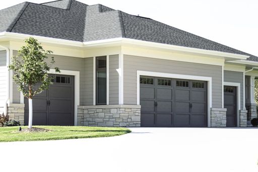 Courtyard garage door