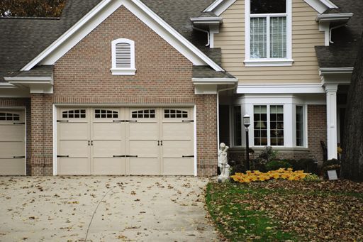 Courtyard garage door