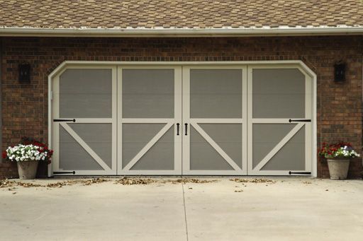 Courtyard garage door