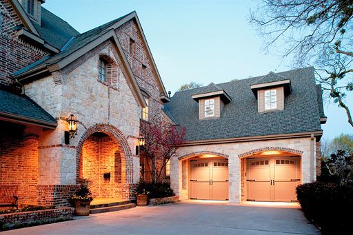 Courtyard garage door