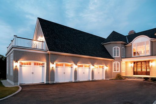 Courtyard garage door