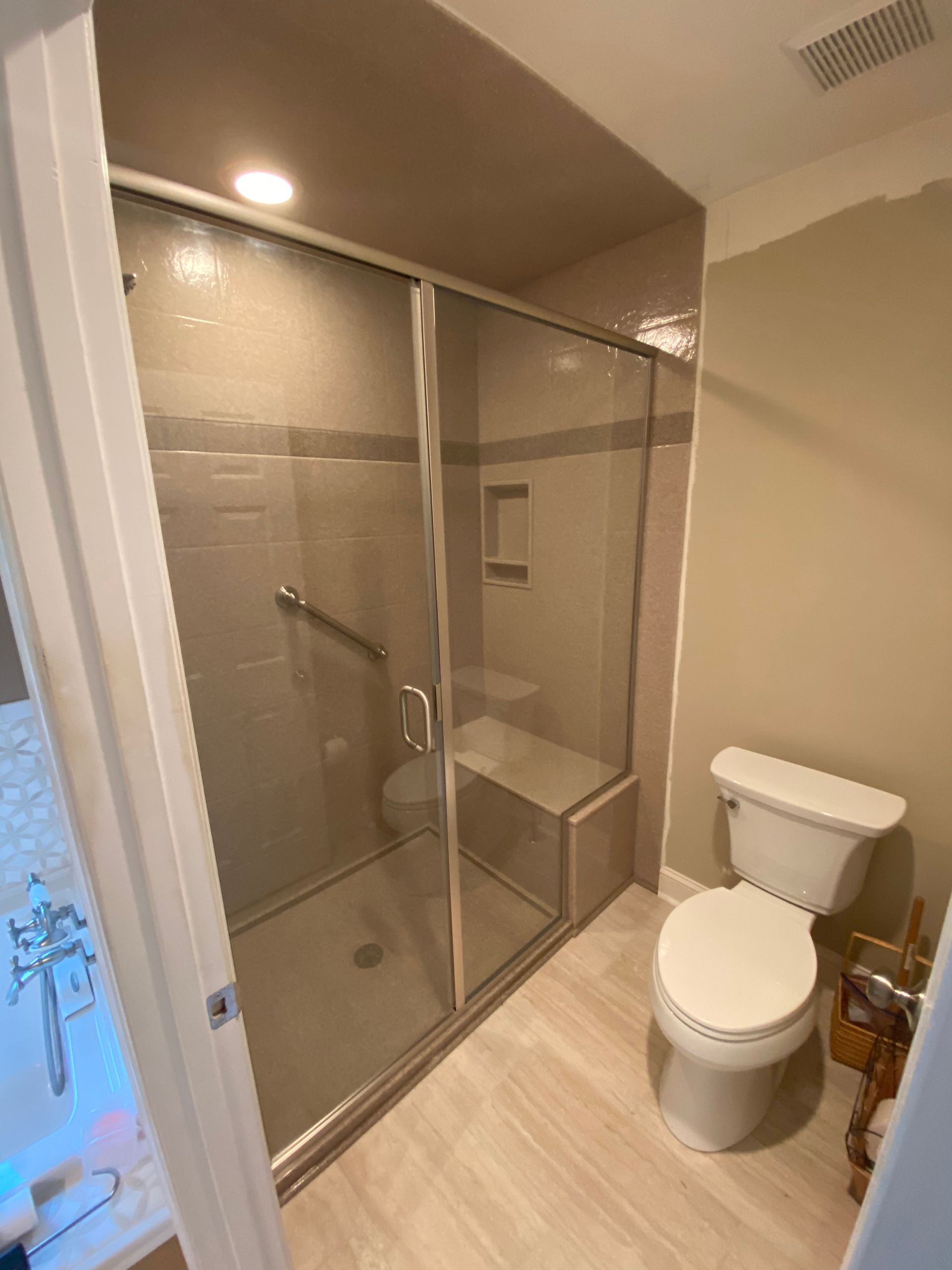 Shower glass door