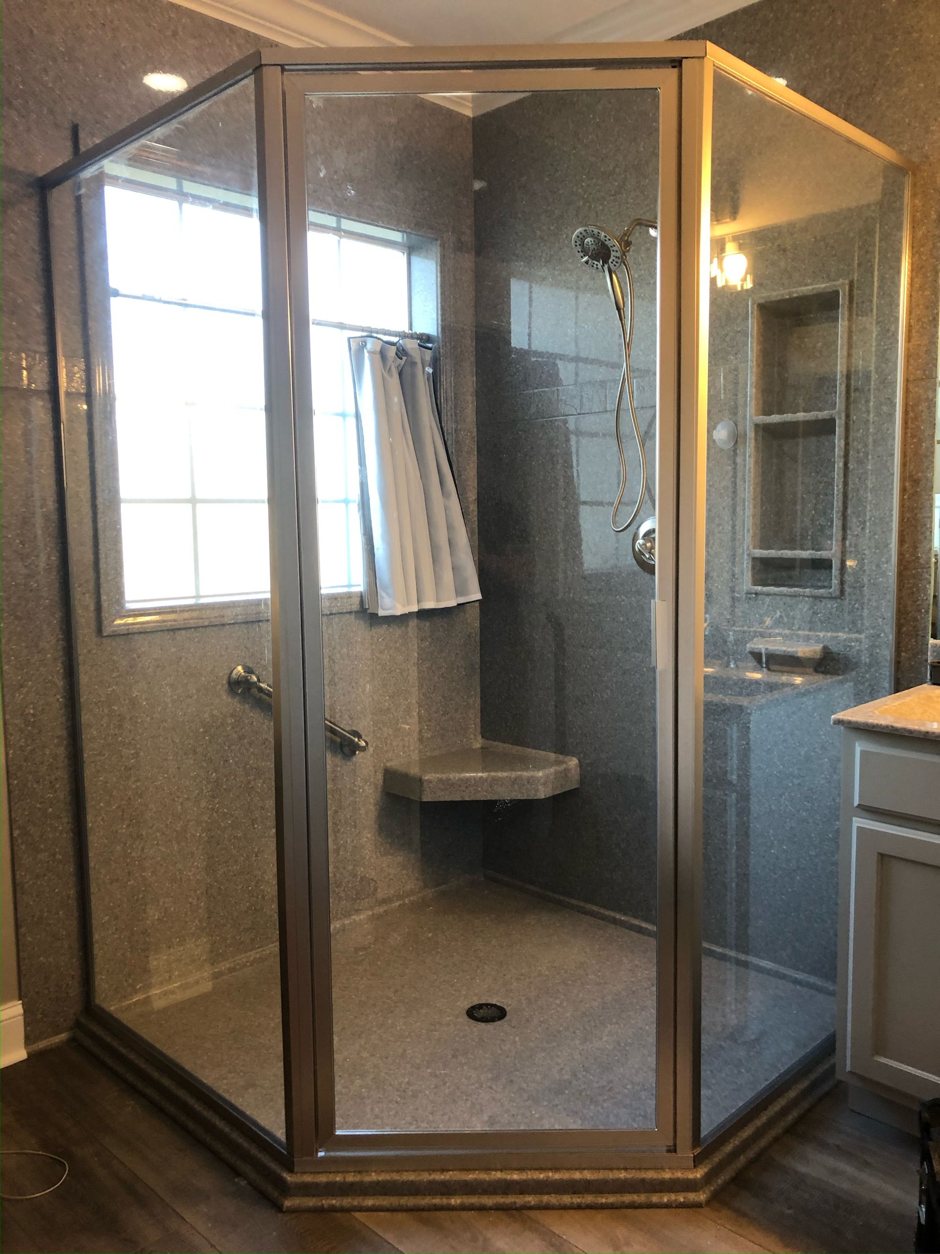 Shower glass door