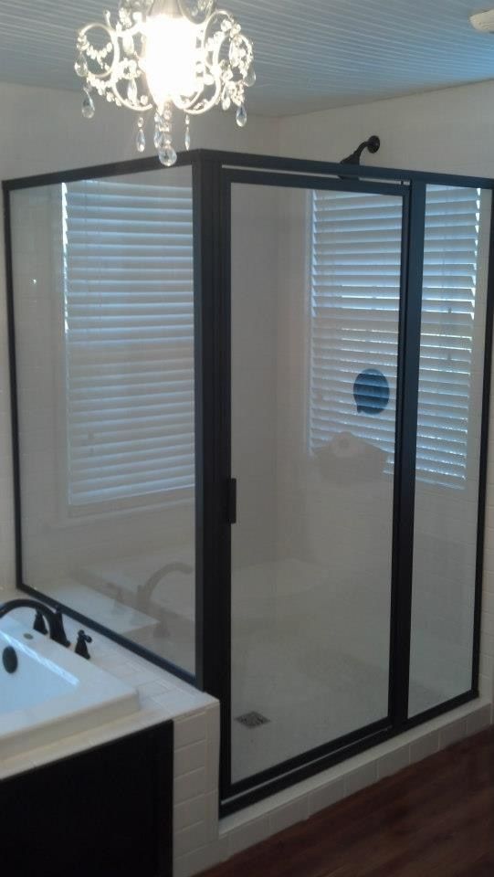 Shower glass door
