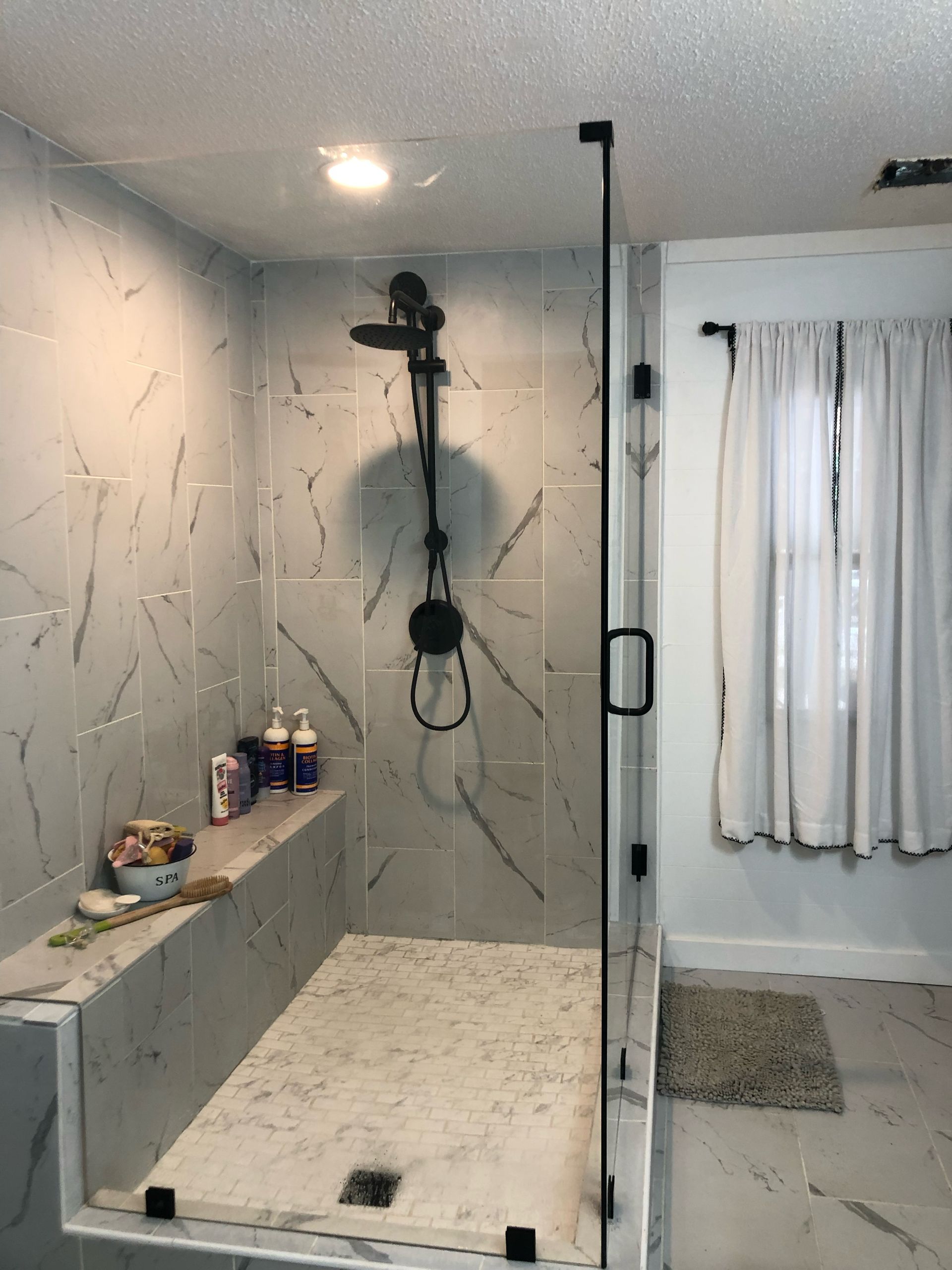 Shower glass door