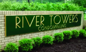Rivertowers main sign angle