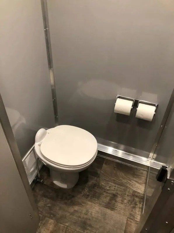 Deluxe Portable Restroom Trailer interior