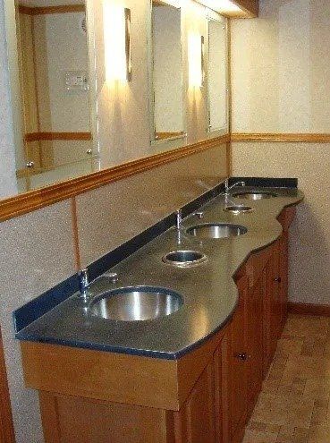 VIP Portable Restroom Trailer interior