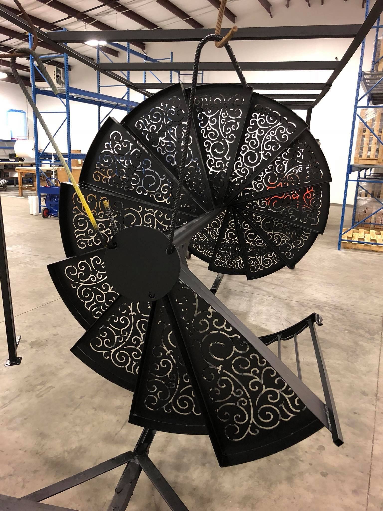 Satin Black staircase