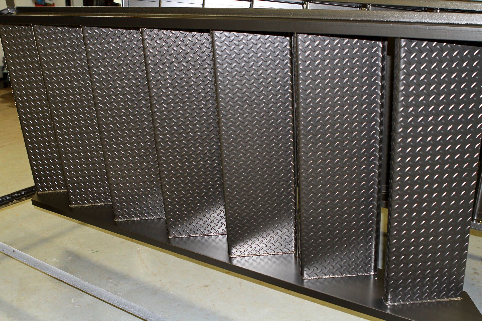 Powder coated stairs