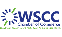 WSCC Chamber of Commerce logo with blue and green sunburst and city names in black text