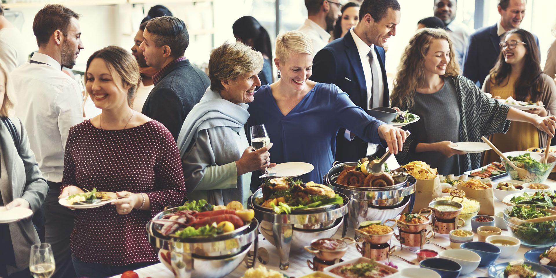 Corporate catering service