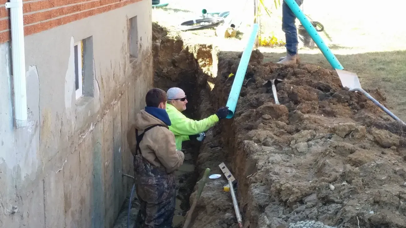 Drainage installation