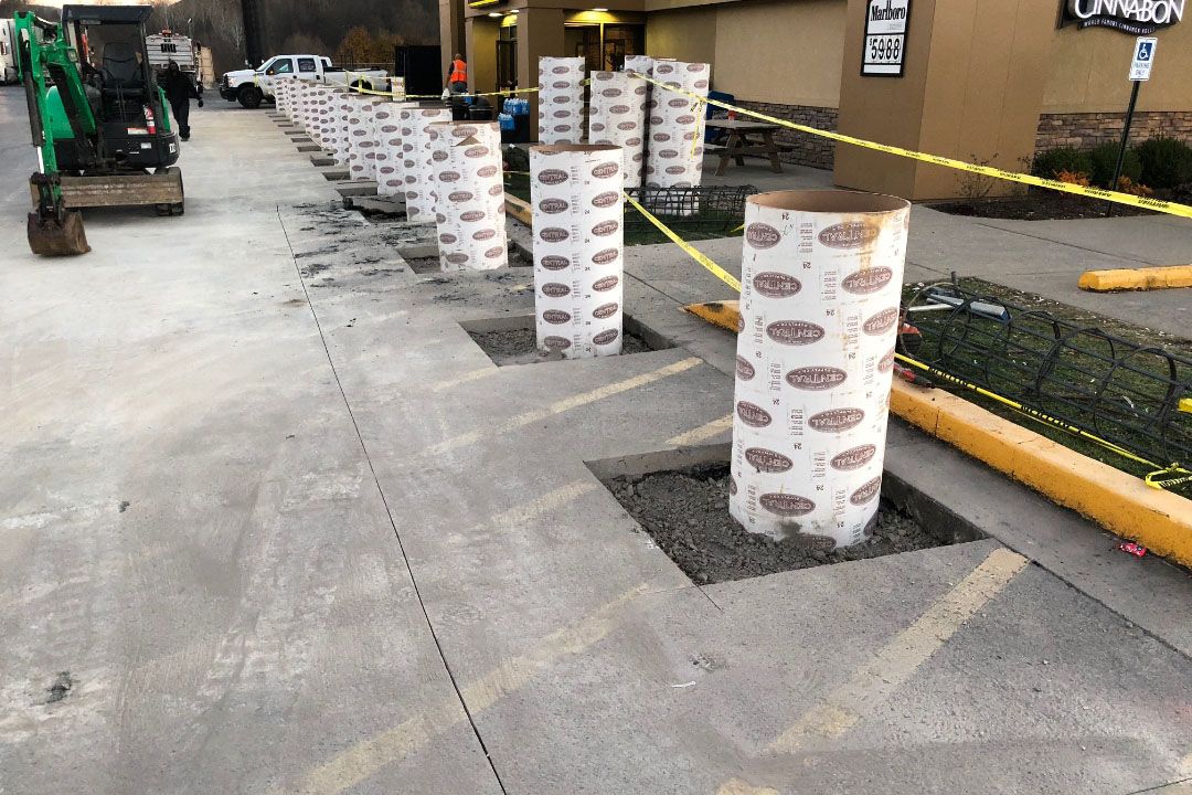 parking lot bollards