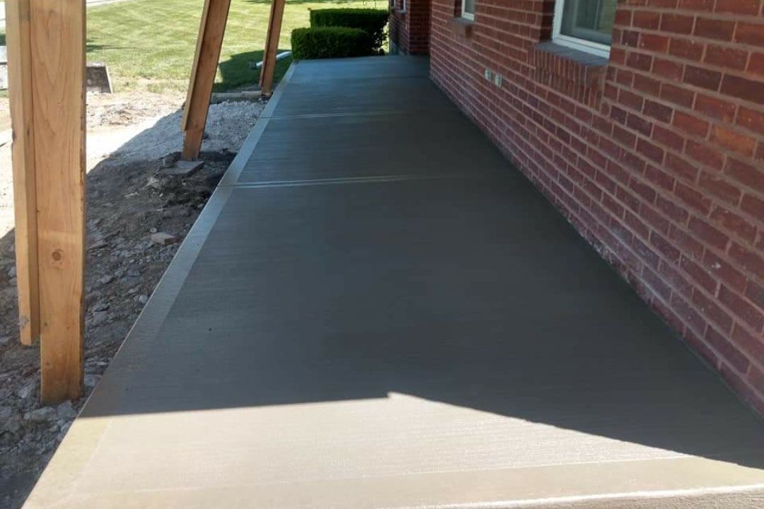 concrete walkway