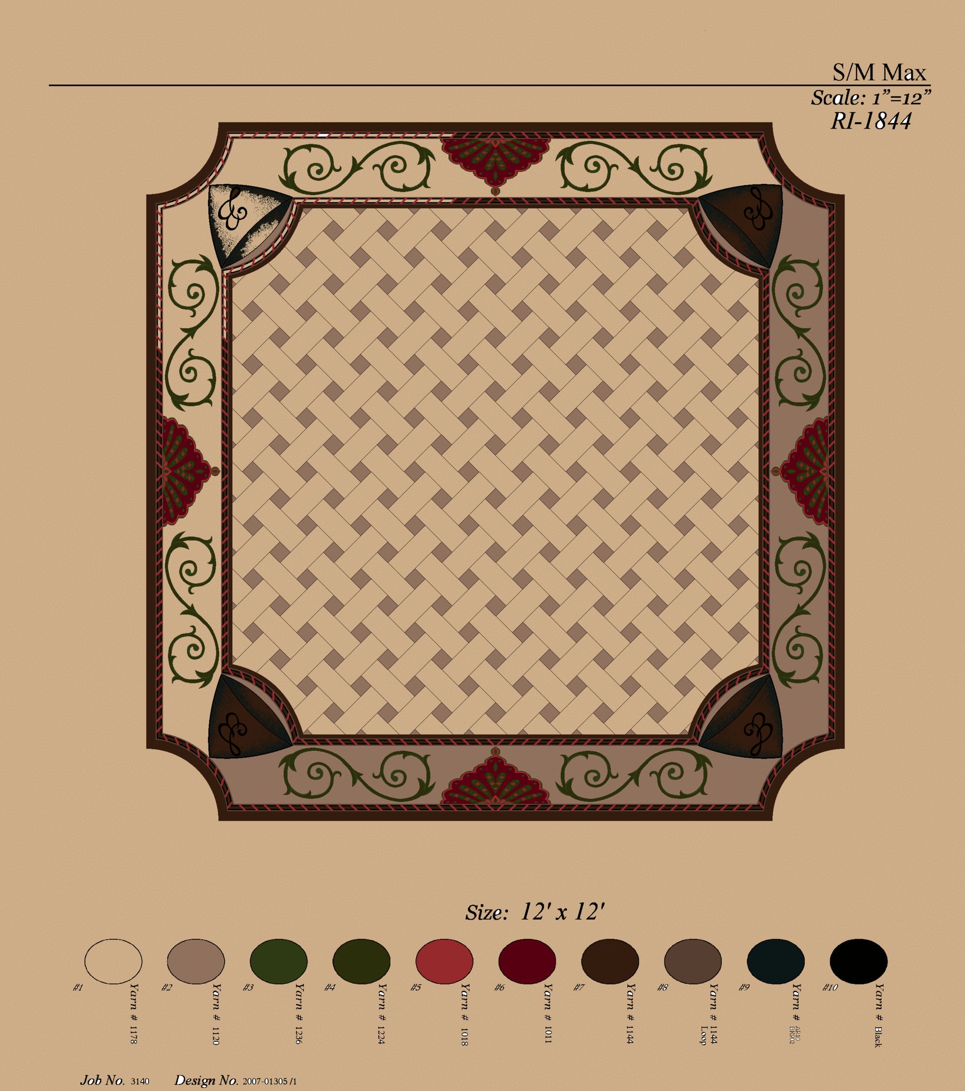 custom made rug template
